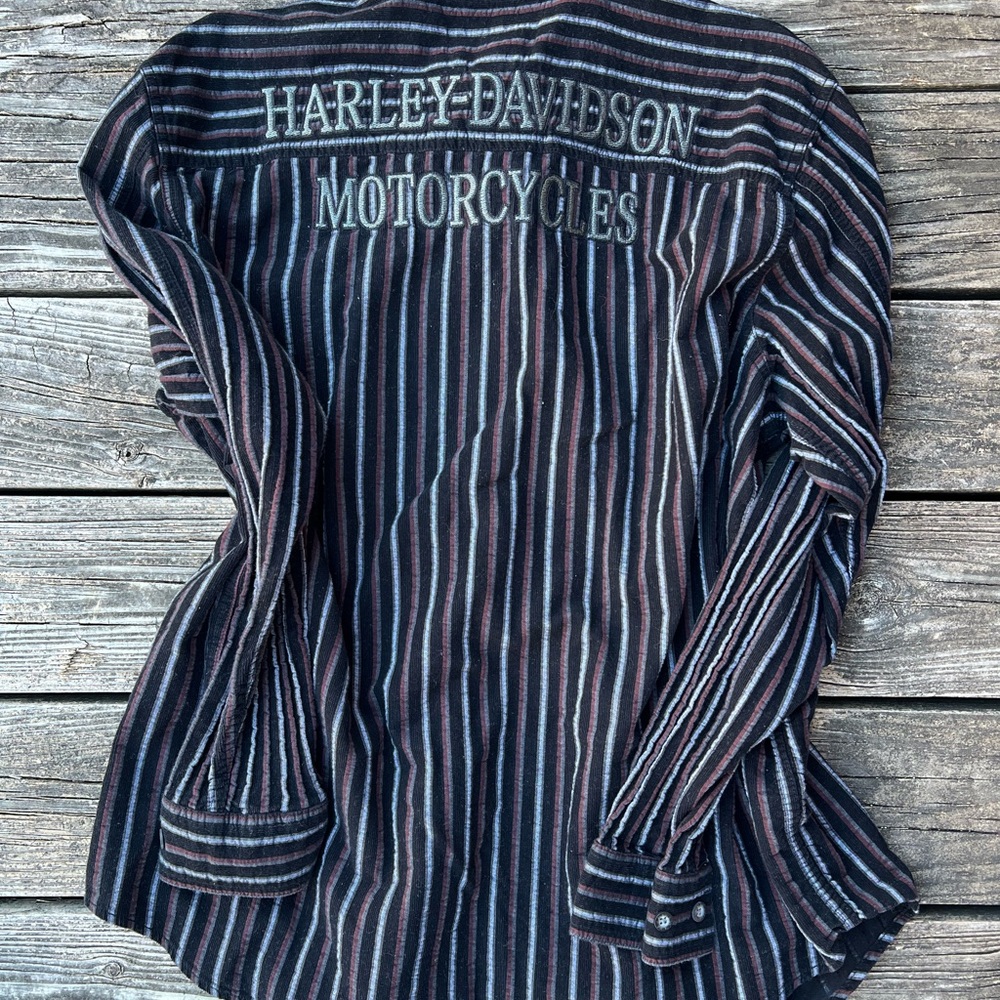 Harley-Davidson Black Striped Shirt